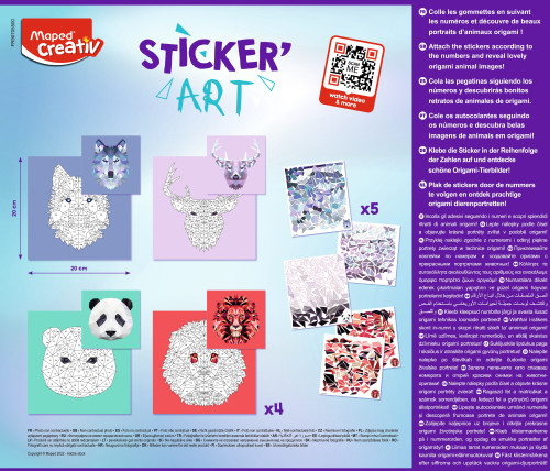 MAPED Creativ mozaiku komplekts "Vilks" 6>10