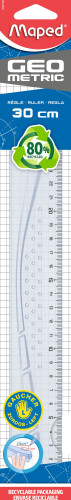 Lineāls MAPED GEOmetric 30cm kreiļu