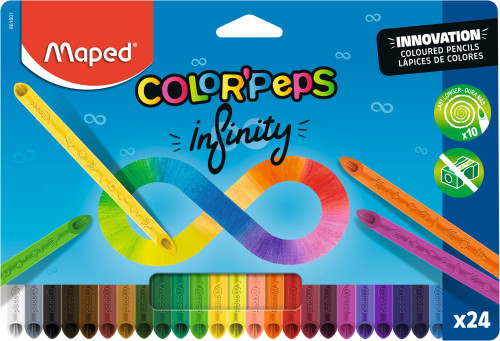 Zīmuļkrāsas MAPED Infinity Innovation 24 krāsas