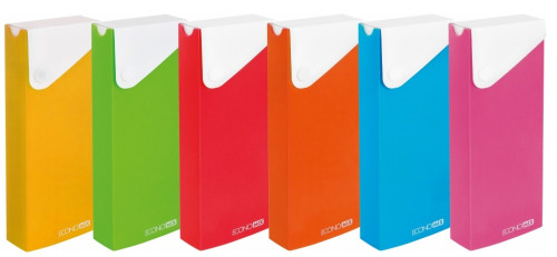 Penālis ar spiedpogu ECONOmix PP 198*78*30mm asorti