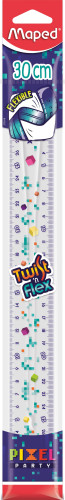 Lineāls MAPED Twist'n Flex "Pixel Party" 30cm elastīgs