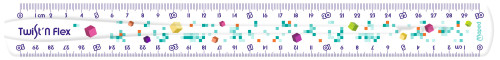 Lineāls MAPED Twist'n Flex "Pixel Party" 30cm elastīgs