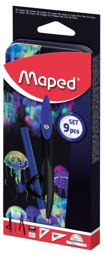 Rasetne MAPED "Deepsea Paradise" 9 priekšmeti blisterī