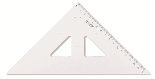 Trīsstūris KOH-I-NOOR 45/177mm caurspīdīgs