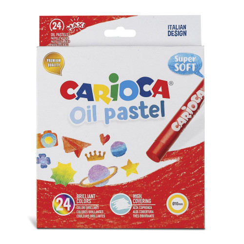 Eļļas pasteļkrītiņi CARIOCA 24 krāsas