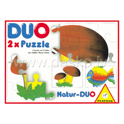 Puzzle PIATNIK 12 daļas * 2gab. "DUO"