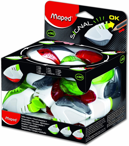 Zīmuļu asināmais MAPED Signal 1d displejā  A