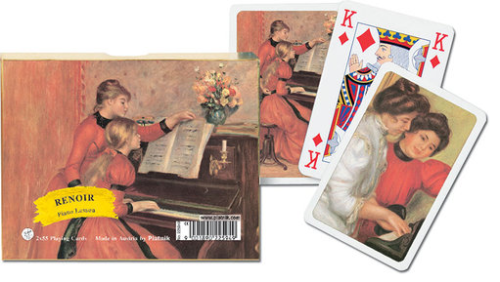 Kārtis PIATNIK 88.9*57.15mm 2*55gab. ''Renoir-Piano Lesson''  A*