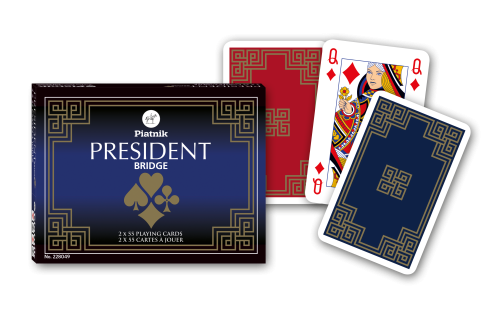 Kārtis PIATNIK 88.9*57.15mm 2*55gab. ''President'' 2280 (s)