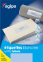 Uzlīmes AGIPA  A4 97*42.4mm baltas 100lp