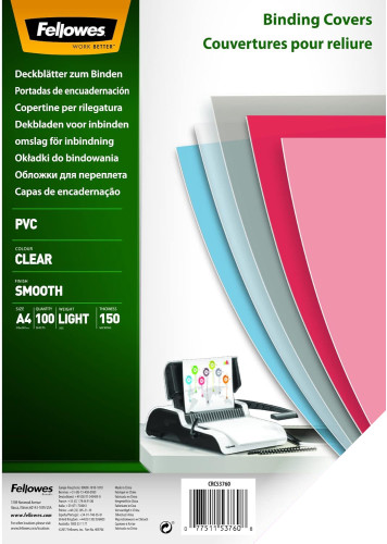 Apvāki PRESTIGE caurspīdīgi PVC A4 150µm 100lp