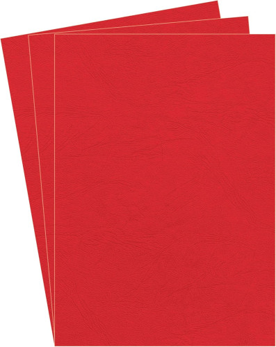 Apvāki DELTA ādas faktūra A4 250g/m2 100lp sarkani