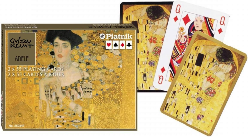 Kārtis PIATNIK 88.9*57.15mm 2*55gab. ''Klimt-Adele'' 2503