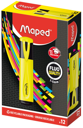 Teksta marķieris MAPED Fluo dzeltens