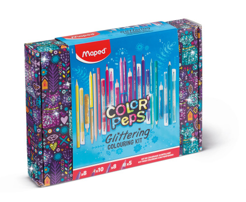 Komplekts izkrāsošanai MAPED Color'Peps 'Glittering'