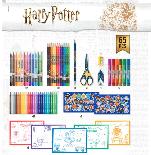 Komplekts MAPED "Harry Potter" 65 priekšmeti + uzlīmes