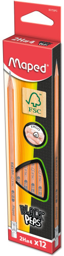 Zīmulis ar dzēšgumiju MAPED 2H (FSC)
