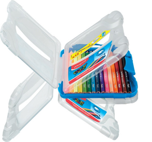 Zīmuļkrāsas MAPED "Color`Peps" 15 krāsas plastikāta penālī