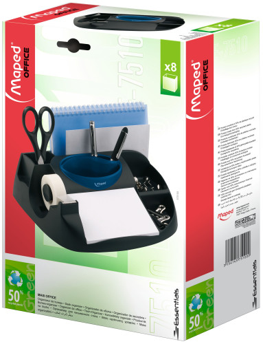 Galda organizators MAPED Maxi, melns/zils