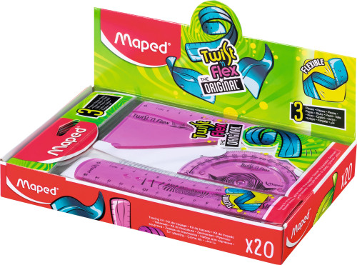 Lineālu komplekts MAPED Twist'nFlex Mini 3 priekšmeti