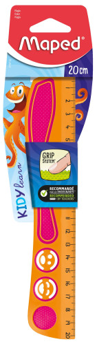 Lineāls MAPED Kidy'Grip 20cm