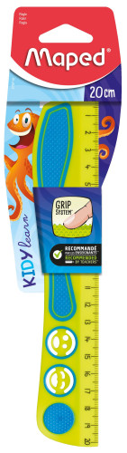 Lineāls MAPED Kidy'Grip 20cm