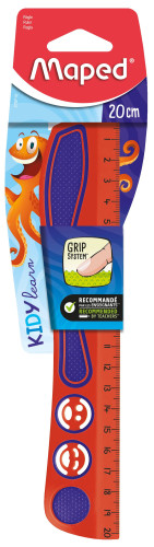 Lineāls MAPED Kidy'Grip 20cm