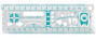 Lineāls-trafarets MAPED GeoNotes 15cm
