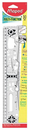 Lineāls-trafarets MAPED GeoNotes 30cm  !