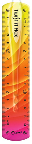 Lineāls MAPED Twist'n Flex 15cm elastīgs, Dekor