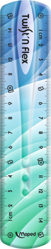 Lineāls MAPED Twist'n Flex 15cm elastīgs, Dekor