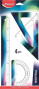 Lineālu komplekts MAPED "Nightfall" Maxi 4 priekšmeti