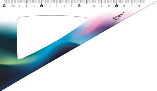 Lineālu komplekts MAPED "Nightfall" Maxi 4 priekšmeti