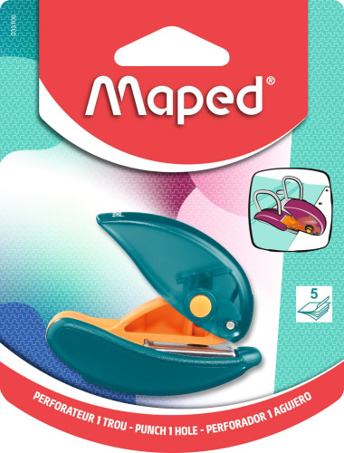 Caurumotājs ar fiksātoru MAPED Punchito, 1caurums