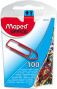 Saspraudes MAPED 25mm 100gab. krāsainas, plastikāta kastītē