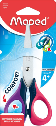 Šķēres MAPED Sensoft 13cm blisterī
