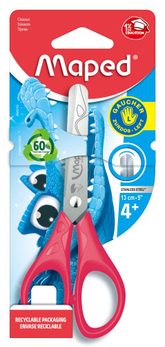 Šķēres MAPED Essentials 13cm kreiļu, kartona blisterī