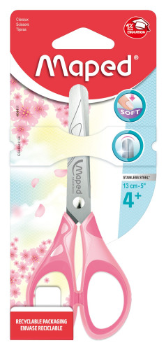 Šķēres MAPED Essentials Pulse Soft Pastel 13cm blisterī