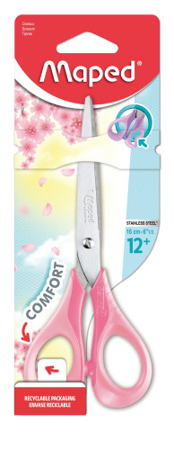 Šķēres MAPED Sensoft 16cm Pastel, blisterī
