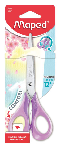 Šķēres MAPED Sensoft 16cm Pastel, blisterī