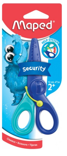 Šķēres MAPED KidiPulse 12cm kartona blisterī 3+