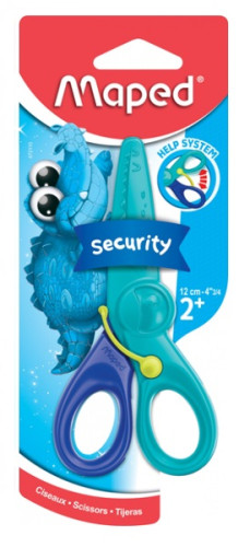 Šķēres MAPED KidiPulse 12cm kartona blisterī 3+