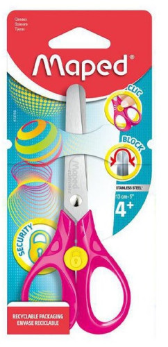 Šķēres MAPED Security 3D 13cm blisterī