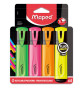 Teksta marķieri MAPED Fluo 4 krāsas