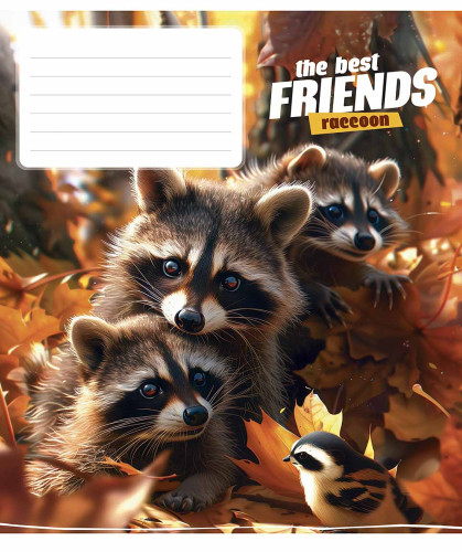 Burtnīca 12lp 170*203mm 60g/m2 # ''The best friends" 3434