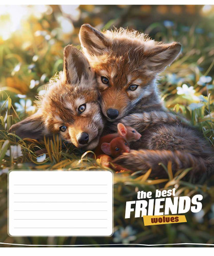 Burtnīca 12lp 170*203mm 60g/m2 # ''The best friends" 3434