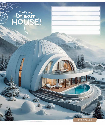 Burtnīca 18lp 170*203mm "Star" 55g/m2 # ''Dream house'' 3530