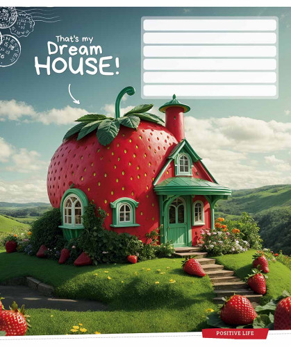 Burtnīca 18lp 170*203mm "Star" 55g/m2 # ''Dream house'' 3530