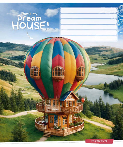 Burtnīca 18lp 170*203mm "Star" 55g/m2 # ''Dream house'' 3530