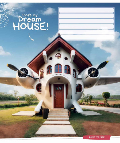 Burtnīca 18lp 170*203mm "Star" 55g/m2 # ''Dream house'' 3530